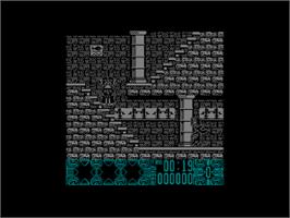 In game image of Count Duckula In No Sax Please - We're Egyptian on the Amstrad CPC.