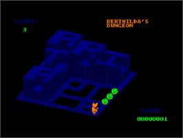 In game image of Crystal Castles on the Amstrad CPC.