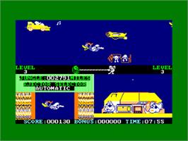 In game image of Danger Mouse in Double Trouble on the Amstrad CPC.