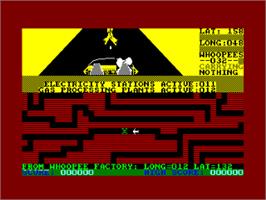 In game image of Danger Mouse in Making Whoopee! on the Amstrad CPC.