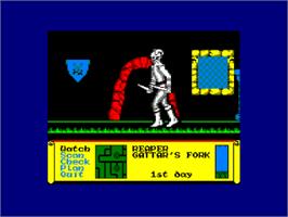 In game image of Dark Sceptre on the Amstrad CPC.