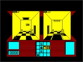 In game image of Deactivators on the Amstrad CPC.