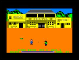 In game image of Dead Or Alive on the Amstrad CPC.