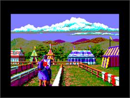 In game image of Defender of the Crown on the Amstrad CPC.