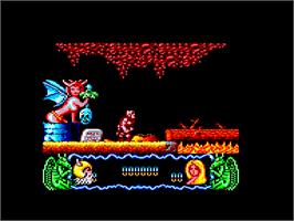In game image of Deliverance - Stormlord 2 on the Amstrad CPC.