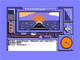 In game image of Dernière Mission, La on the Amstrad CPC.