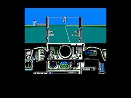 In game image of Dive Bomber on the Amstrad CPC.