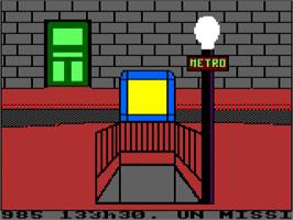 In game image of Drazen Petrovic Basket on the Amstrad CPC.