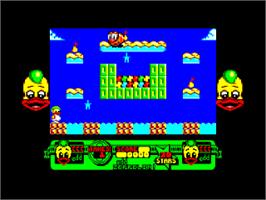 In game image of Edd the Duck on the Amstrad CPC.