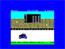 In game image of Endurance on the Amstrad CPC.