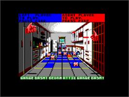 In game image of Exterminator on the Amstrad CPC.