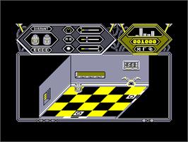 In game image of Fifth Quadrant on the Amstrad CPC.