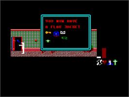 In game image of Frankie Goes To Hollywood on the Amstrad CPC.