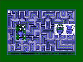 In game image of Fresman on the Amstrad CPC.