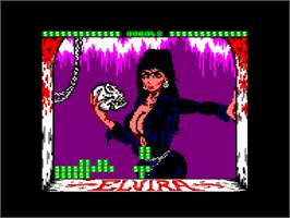 In game image of Frestris on the Amstrad CPC.