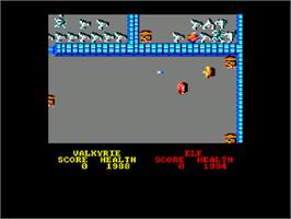 In game image of Gauntlet II on the Amstrad CPC.
