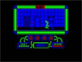 In game image of Gilbert - Escape From Drill on the Amstrad CPC.