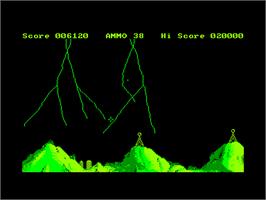 In game image of Green Planet on the Amstrad CPC.