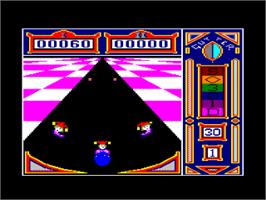 In game image of Gutter on the Amstrad CPC.