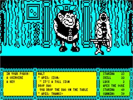 In game image of Heavy on the Magick on the Amstrad CPC.