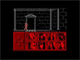 In game image of Heroes Of The Lance on the Amstrad CPC.