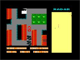 In game image of Hold-Up on the Amstrad CPC.