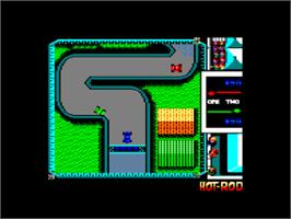 In game image of Hot Rod on the Amstrad CPC.