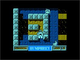 In game image of Humphrey on the Amstrad CPC.
