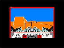 In game image of Hunt for Red October on the Amstrad CPC.