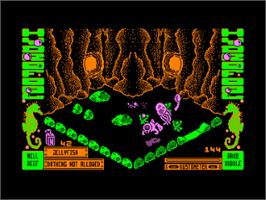 In game image of Hydrofool on the Amstrad CPC.