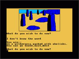 In game image of Ice Guardian, The on the Amstrad CPC.