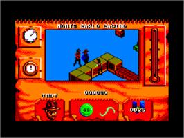 In game image of Indiana Jones and the Fate of Atlantis - The Action Game on the Amstrad CPC.
