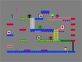 In game image of Inheritance: Panic in Las Vegas on the Amstrad CPC.