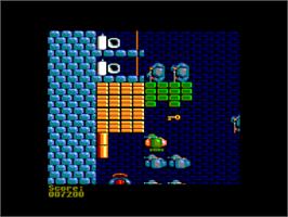 In game image of Into the Eagle's Nest on the Amstrad CPC.