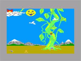 In game image of Jack And The Beanstalk on the Amstrad CPC.