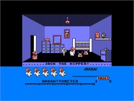 In game image of Jack The Ripper on the Amstrad CPC.