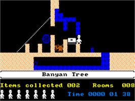 In game image of Jet Set Willy on the Amstrad CPC.