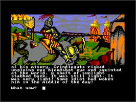 In game image of Knight Orc on the Amstrad CPC.