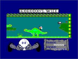 In game image of Kokotoni Wilf on the Amstrad CPC.