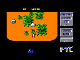 In game image of Light Force on the Amstrad CPC.