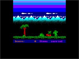 In game image of Little Puff in Dragonland on the Amstrad CPC.