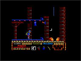 In game image of Livingstone Supongo 2 on the Amstrad CPC.
