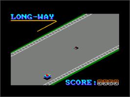 In game image of Long-Way on the Amstrad CPC.