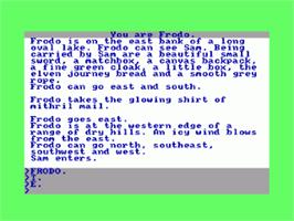 In game image of Lord Of The Rings - Game One on the Amstrad CPC.