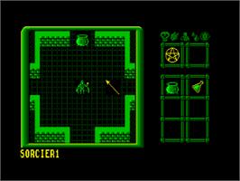 In game image of Lords of Chaos on the Amstrad CPC.