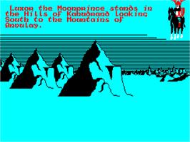 In game image of Lords of Midnight 2 on the Amstrad CPC.
