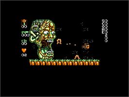 In game image of Midnight Resistance on the Amstrad CPC.