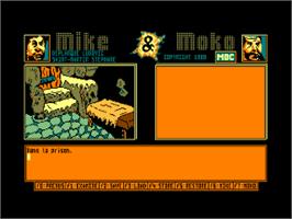 In game image of Mike And Moko on the Amstrad CPC.