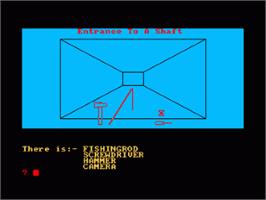 In game image of Mission 1 - Project Volcano on the Amstrad CPC.