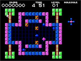 In game image of Molecularr 2 on the Amstrad CPC.